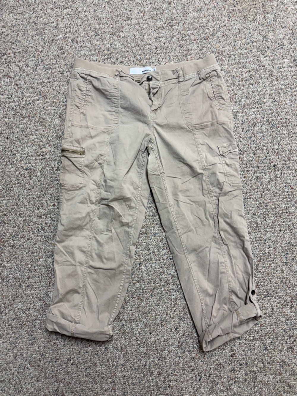 Sonoma Women's Khaki Cargo Capris